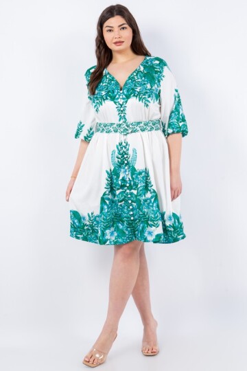 Green dream Plus Size dress.